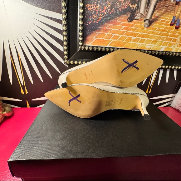 NEW IN box Coach Womens Wynie White /off white leather ankle Boots Size 8 - Picture 11 of 12